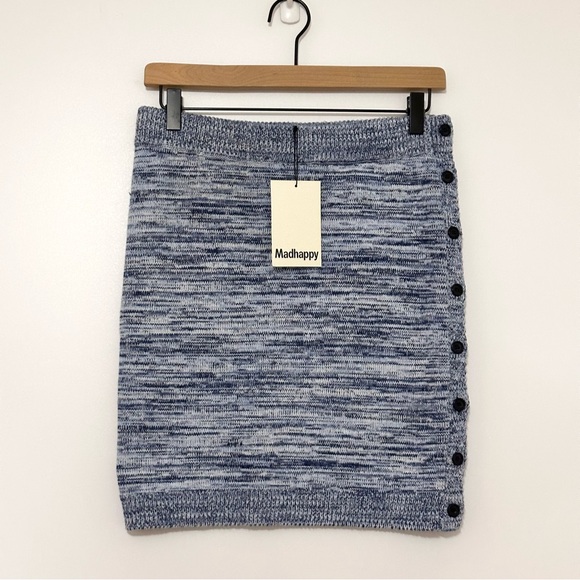 NEW Madhappy Melange Cozy Knit Skirt - Picture 4 of 11
